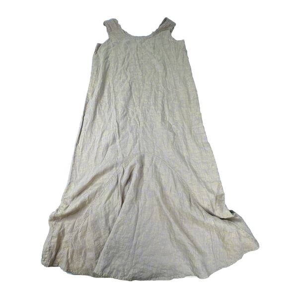 FLAX by Jeanne Engelhart Tank Maxi Dress Size S Peach - Picture 1 of 11